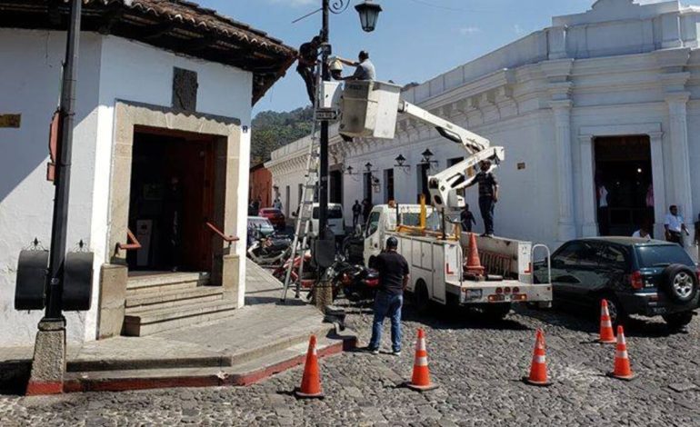 SUSPENSIÓN DE VIDEOVIGILANCIA EN ANTIGUA