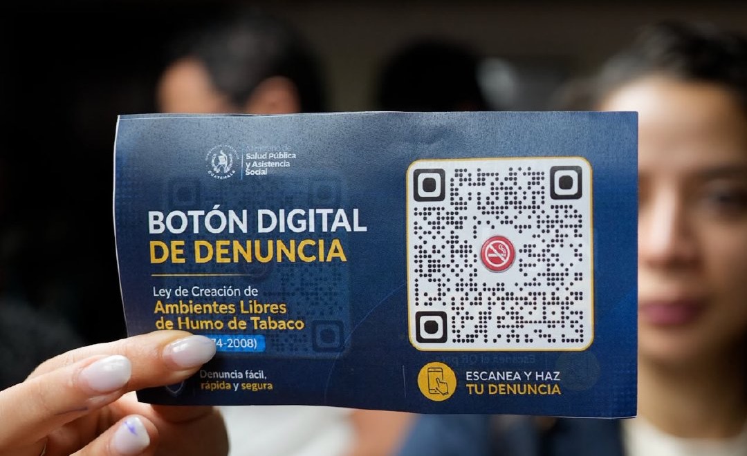 BOTÓN DIGITAL PARA DENUNCIAR PERSONAS FUMANDO EN ESPACIOS CERRADOS