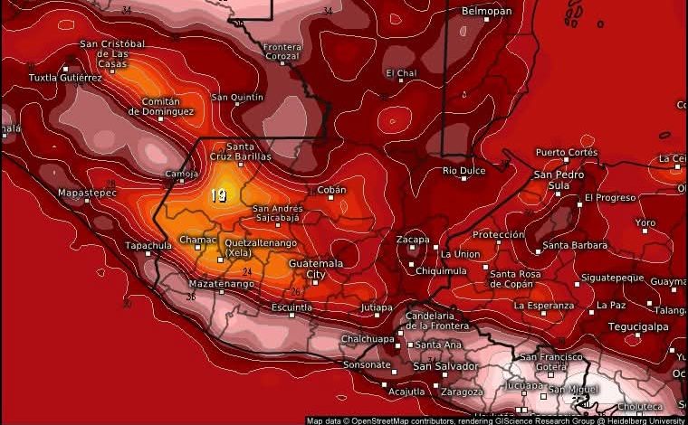 Polvo del Sáhara y alta presión elevarán las temperaturas en Guatemala durante los próximos días