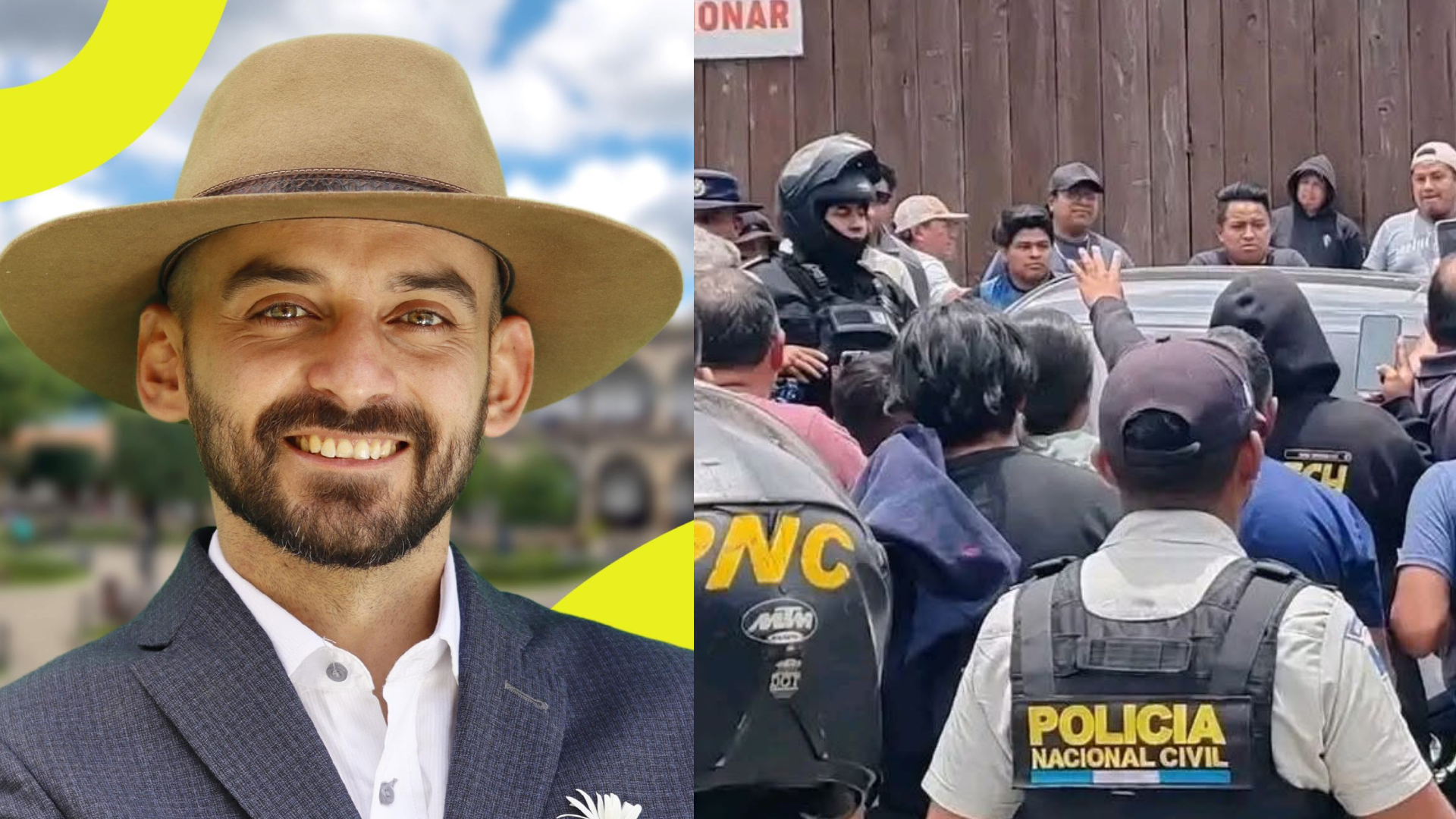 TRANSPORTISTAS RETIENEN AL DIPUTADO DIEGO TOLEDO EN SACATEPÉQUEZ